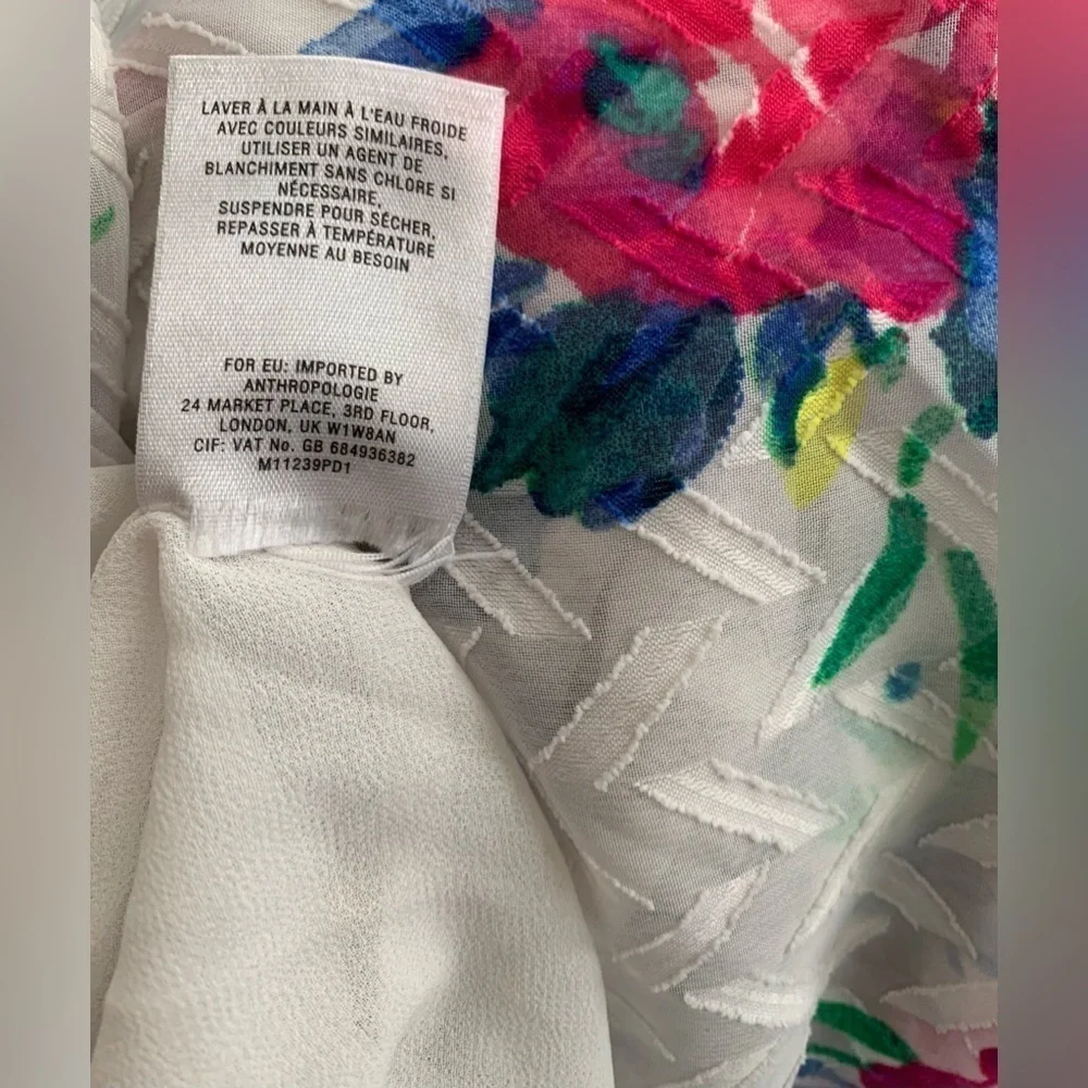 Excellent Condition, Meadow Rue/Anthropologie Flutter/Kimono Oversized Top, Sz S - Picture 10 of 12